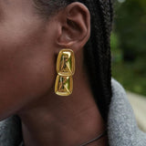 Bold Plated Earrings