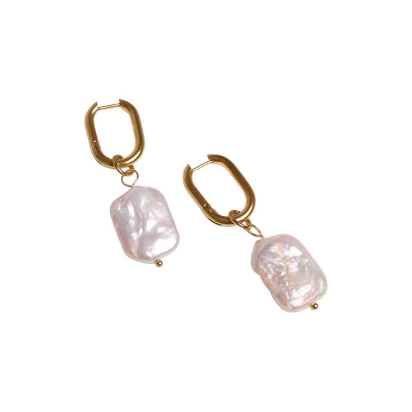 Pearl Squared Earrings